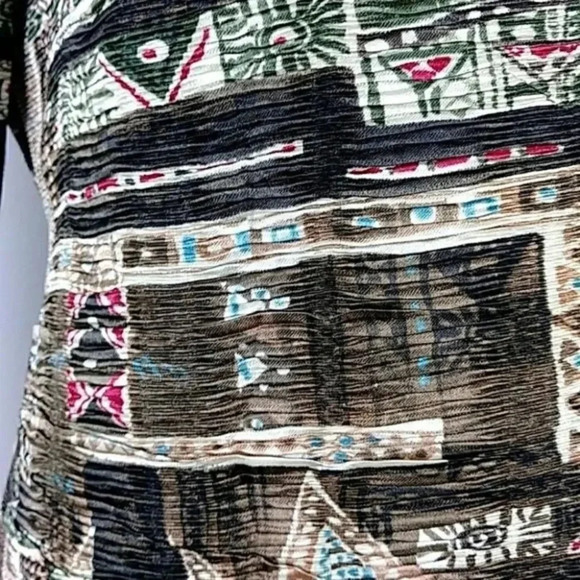 Women's Fall Southwestern Aztec Print Jacket Zip Up Santa Fe Western - Picture 6 of 9